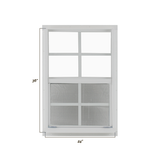 Vertical Slider 24" x 36" Window with Tempered Glass Dimensions