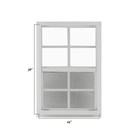 Vertical Slider 24" x 36" Window with Tempered Glass Dimensions