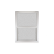 Vertical Window 24" x 36" Double Pane Tempered Glass Obscured Front