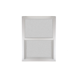 Vertical Window 24" x 36" Double Pane Tempered Glass Obscured Front
