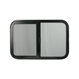 RV Horizontal Tempered Black Window - Shed Windows and More, Inc.
