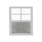 Vertical Slider 30" x 36" Window with Tempered Glass White Flush