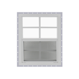 Vertical Slider 30" x 36" Window with Tempered Glass White J-Channel