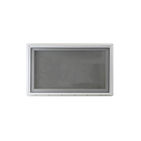 Awning 36" x 16" Inward Opening Double Pane Tempered Clear Low E Window Back