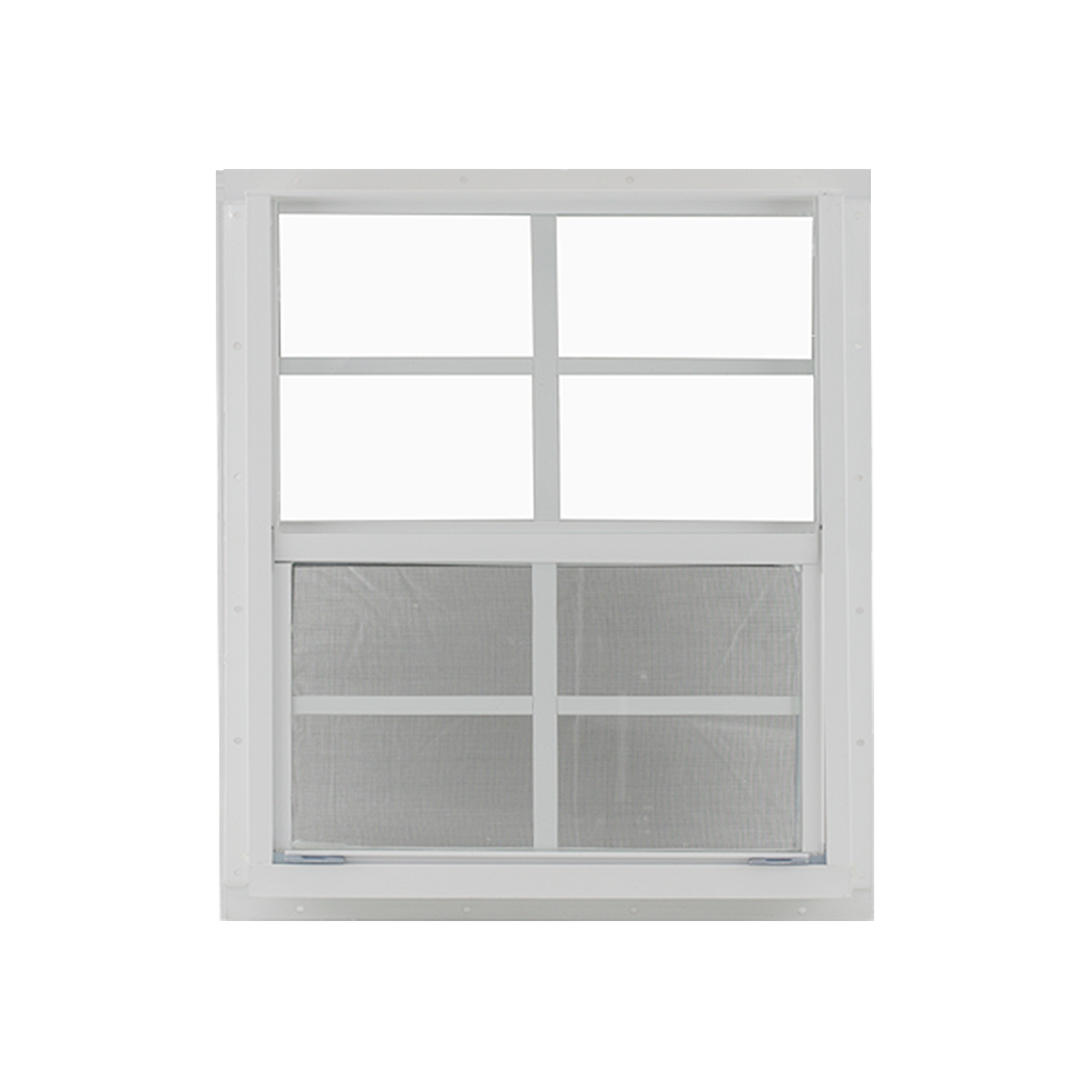 Vertical Slider 36" x 36" Window with Tempered Glass White Flush Back