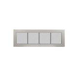 Transom Window 42" x 12" Double Pane Tempered Glass Obscured Front