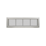 Transom Window 48" x 12" Double Pane Tempered Glass Obscured Back