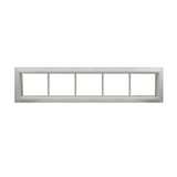 Transom Window 60" x 10" Double Pane Standard Glass Clear Back