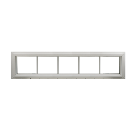 Transom Window 60" x 10" Double Pane Standard Glass Clear Back