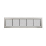 Transom Window 60" x 12" Double Pane Tempered Glass Obscured Front
