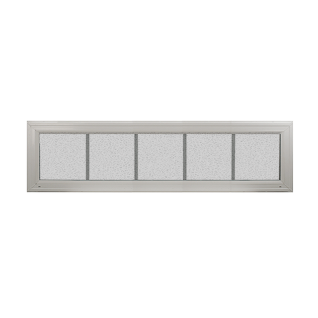 Transom Window 60" x 12" Double Pane Tempered Glass Obscured Front