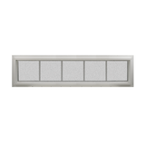 Transom Window 60" x 12" Double Pane Tempered Glass Obscured Back