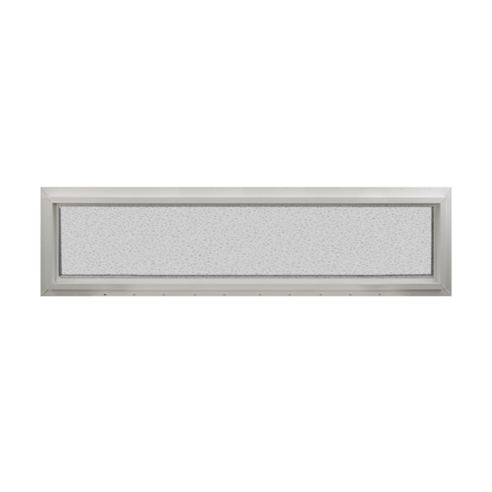 Transom Window 60" x 12" Double Pane Tempered Glass Obscured No Grid Back