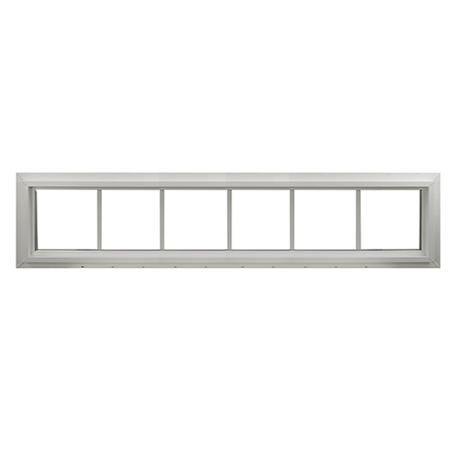 Transom Window 72" x 10" Double Pane Standard Glass Clear Back