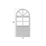 Vertical Slider 14" x 28" One Piece Arched Window with Tempered Glass Dimensions