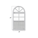 Vertical Slider 18" x 36" One Piece Arched Window with Tempered Glass Dimensions