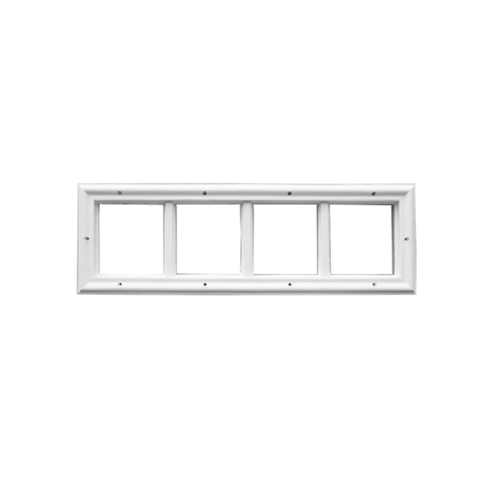 Door Glass 4-Lite Transom Window Insert External Grids - Shed Windows and More, Inc.