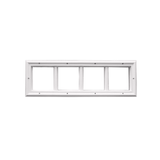 Door Glass 4-Lite Transom Window Insert External Grids - Shed Windows and More, Inc.