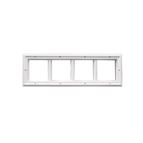 Door Glass 4-Lite Transom Window Insert External Grids - Shed Windows and More, Inc.