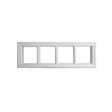Door Glass 4-Lite Transom Window Insert External Grids - Shed Windows and More, Inc.
