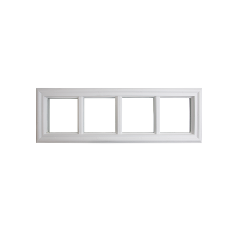 Door Glass 4-Lite Transom Window Insert External Grids - Shed Windows and More, Inc.