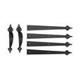 Decorative Garage Door Hardware Kit w/ Dummy Hinges & Decorative Pull - Shed Windows and More, Inc.