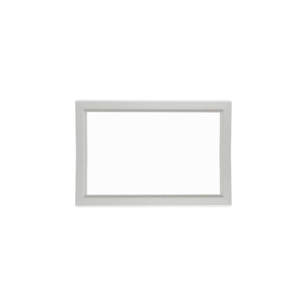 Fixed Garage Door Window - No Design with Plexiglass