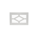 Fixed Garage Door Window - Diamond, 5 Lite with Plexiglass Front