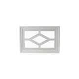 Fixed Garage Door Window - Diamond, 5 Lite with Plexiglass Back