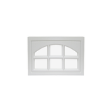 Fixed Garage Door Window - Carriage Design with Plexiglass