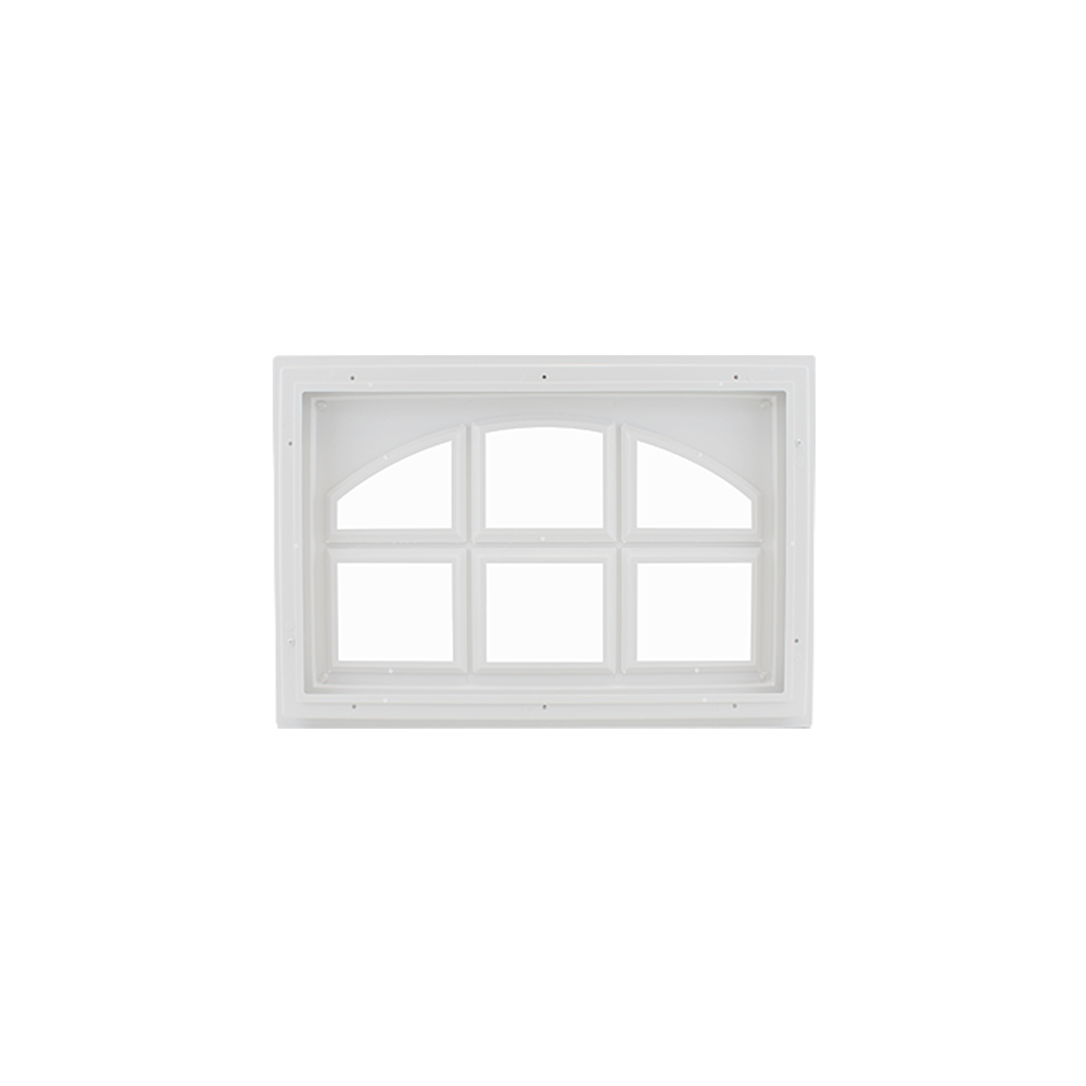 Fixed Garage Door Window - Carriage Design with Plexiglass Back