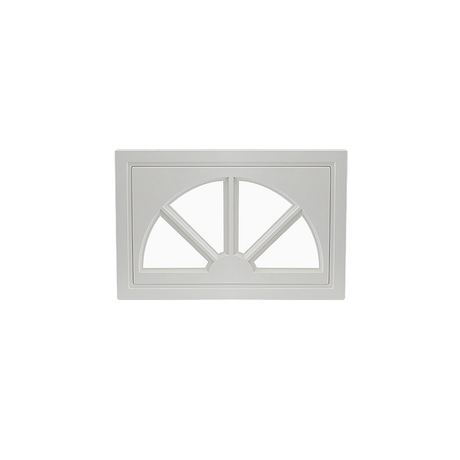 Fixed Garage Door Window - Sunburst with Plexiglass