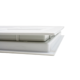 Fixed Garage Door Window - Carriage Design with Plexiglass Side