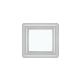 Fixed 20" x 20" Double Pane Tempered Clear Glass Low-E PVC Window Front