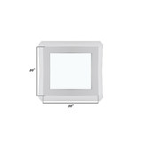 Fixed 20" x 20" Double Pane Tempered Clear Glass Low-E PVC Window Dimensions