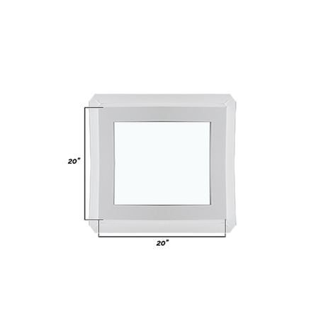 Fixed 20" x 20" Double Pane Tempered Clear Glass Low-E PVC Window Dimensions