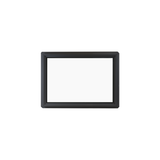 Fixed 24" x 36" Transom Double Pane Tempered Low-E Clear PVC Window Black Front