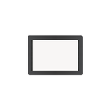 Fixed 24" x 36" Transom Double Pane Tempered Low-E Clear PVC Window Black Back