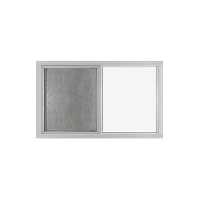 Horizontal Slider 36" x 24" Flush Window with Temper Glass, No Grid Front