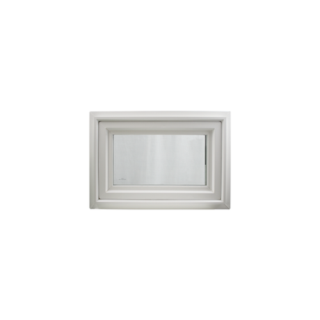 24" x 16" Crank Out Double Pane Windows Tempered Glass Low-E Clear White Front