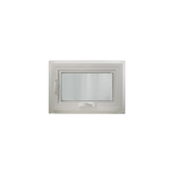 24" x 16" Crank Out Double Pane Windows Tempered Glass Low-E Clear White Back