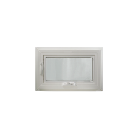 30" x 16" Crank Out Double Pane Windows Tempered Glass Low-E Clear White Back