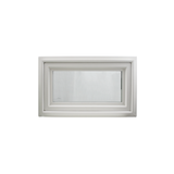 36" x 16" Crank Out Double Pane Windows Tempered Glass Low-E Clear White Front