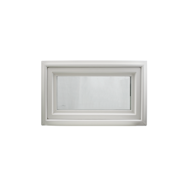36" x 16" Crank Out Double Pane Windows Tempered Glass Low-E Clear White Front