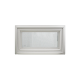 42" x 16" Crank Out Double Pane Windows Tempered Glass Low-E Clear White Front