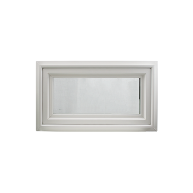 42" x 16" Crank Out Double Pane Windows Tempered Glass Low-E Clear White Front