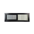 Horizontal Window 48" x 16" Double Pane Tempered Glass Black