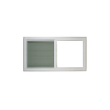 Horizontal Window 30" x 18" Double Pane Standard Glass Clear Front