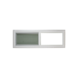 Horizontal Window 36" x 12" Double Pane Tempered Glass Front