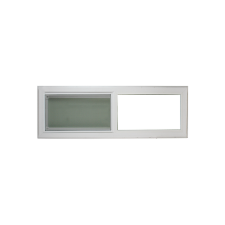 Horizontal Window 36" x 12" Double Pane Tempered Glass Front